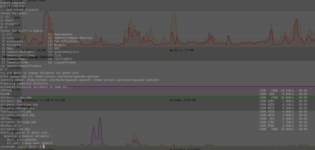 Bash the wiki script