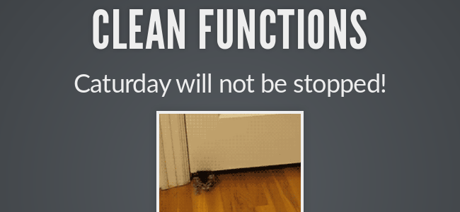Clean Functions - slide preview
